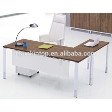 Heat sale cool executive table design brown melamine + zebra upholstery, Pro office furniture factory (JO4062)